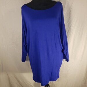 NWT Emma's Closet Women's Blue Long Sleeve Tunic - M